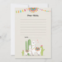 Llama Fiesta Mexican Guestbook Kaarten Time Capsul