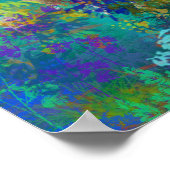 Llama Five Walk in Fantasy Land voor Camelids Poster (Hoek)