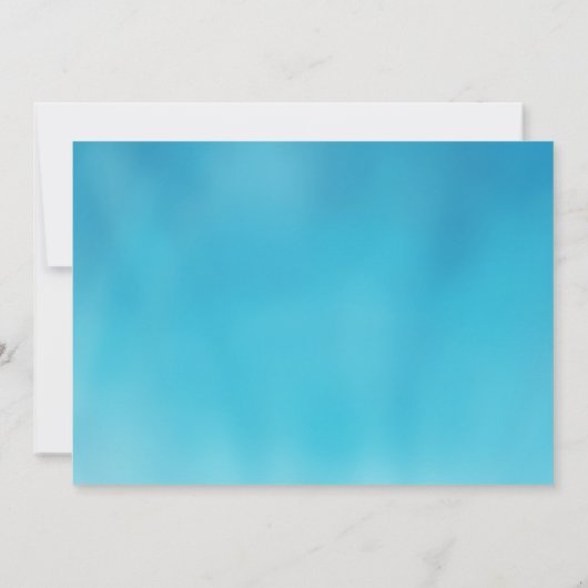 Llama Float Birthday Pool Party Kaart (Achterkant)