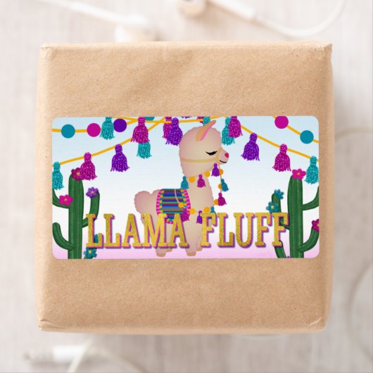 LLAMA FLUFF | Treat Bag Topper Stickers (Insitu)