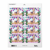 LLAMA FLUFF | Treat Bag Topper Stickers (Full Sheet)