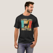 Llama For Men Women Alpaca Farming Zookeeper Peruv T-shirt (Voorkant volledig)
