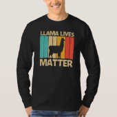 Llama For Men Women Alpaca Farming Zookeeper Peruv T-shirt (Voorkant)