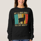 Llama For Men Women Alpaca Farming Zookeeper Peruv Trui (Voorkant)