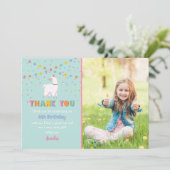 Llama Foto bedankt Kaart (Staand voorkant)