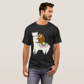 Llama Friends Dad Ma Boy Girl Kind Party Funny T-shirt (Voorkant volledig)