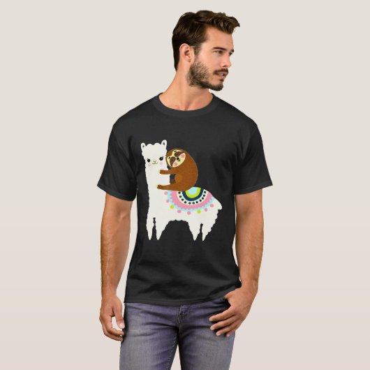 Llama Friends Dad Ma Boy Girl Kind Party Funny T-shirt (Voorkant volledig)