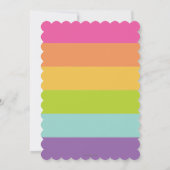 Llama Fun 1st Birthday Party Invitations Alpaca Kaart (Achterkant)