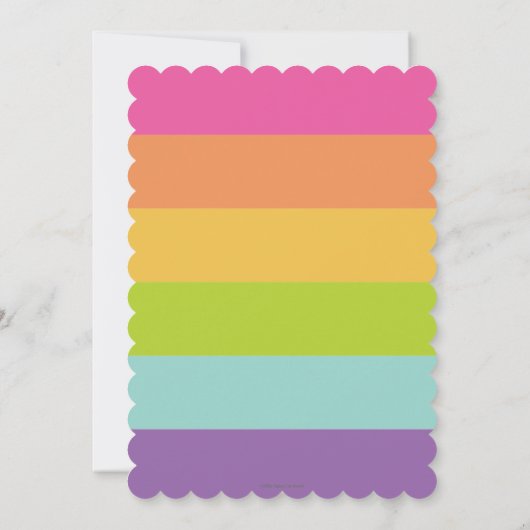 Llama Fun 1st Birthday Party Invitations Alpaca Kaart (Achterkant)