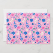 Llama Fun Alpaca Meisje Roze 1e Verjaardag Foto Kaart (Achterkant)