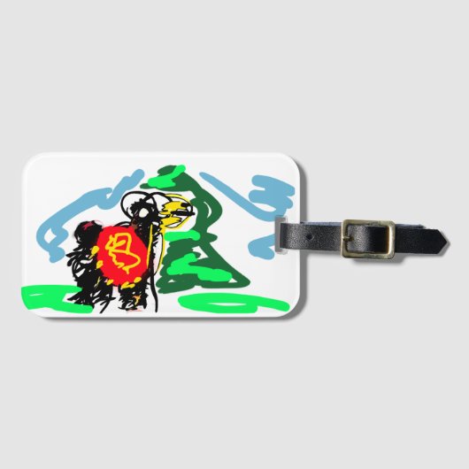 Llama fun bagagelabel (Voorkant (horizontaal))