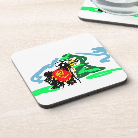 Llama  fun   bier onderzetter (Linkerzijde)