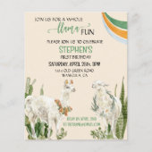 Llama Fun Birthday Party Fiesta Cactus Budget (Voorkant)