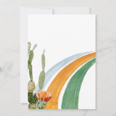 Llama Fun Birthday Party Fiesta Cactus Kaart (Achterkant)