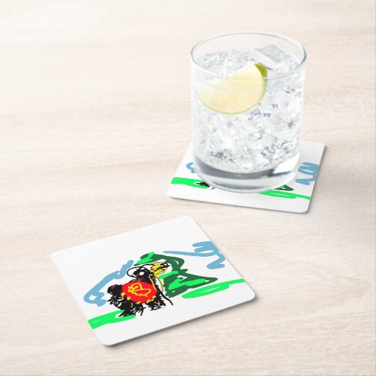 Llama  fun   kartonnen onderzetters (Insitu)