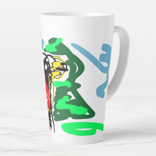 Llama  fun   latte mok (Rechterhoek)