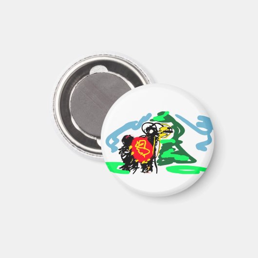 Llama  fun   magneet (Voorkant / Achterkant)