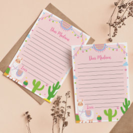 Llama Fun Verjaardag Tijd Capsule Note Bericht Kaa Bedankkaart