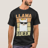 Llama  Funny Cute Retro Style Alpaca Graphic Plus  T-shirt (Voorkant)