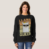 Llama  Funny Cute Retro Style Alpaca Graphic Plus  Trui (Voorkant volledig)