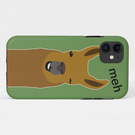 Llama Funny Face Case-Mate iPhone Case (Achterkant (horizontaal))