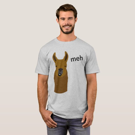 Llama Funny Face T-shirt (Voorkant volledig)