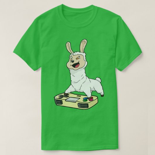 Llama Gamepad Kawaii T-shirt (Design voorkant)