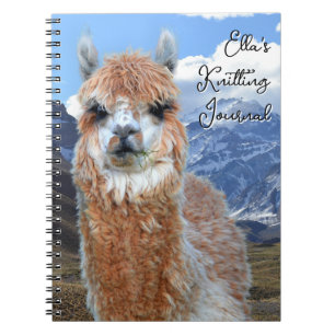 Llama-gebergte Persoonlijk Brei Journal Notitieboek