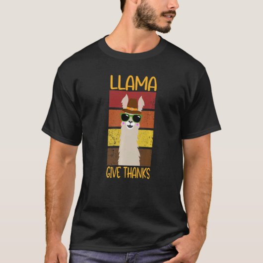Llama geeft Bedankt die lachen met het Latijns-Ame T-shirt (Voorkant)