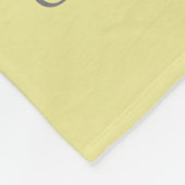 Llama Geel en Wit met Flowers Baby Blanket Fleece Deken (Hoek)