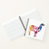 Llama. Geen Probllama. Geen prob-lama. Funny Sayin Notitieboek (Binnen)