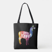 Llama. Geen Probllama. Geen prob-lama. Funny Sayin Tote Bag (Achterkant)