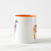 Llama. Geen Probllama. Geen prob-lama. Funny Sayin Tweekleurige Koffiemok (Center)