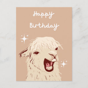 Llama Gefeliciteerd Briefkaart