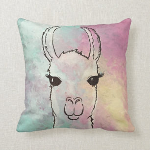 Llama gemengde mediaspelpiloot kussen
