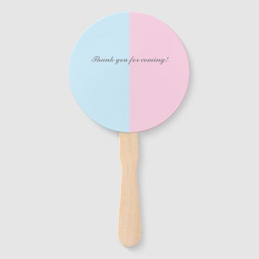 Llama Geslacht Onthullen Baby shower Hand Fan Handwaaier (Achterkant)