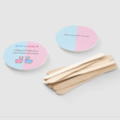 Llama Geslacht Onthullen Baby shower Hand Fan Handwaaier (Niet-gemonteerd)