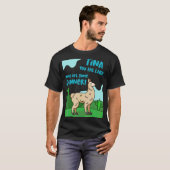 Llama Gezegde Tina You Fat Lard Alpaca T-shirt (Voorkant volledig)