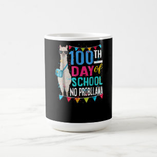 Llama Gift 100 schooldagen geen Prob Llama Koffiemok