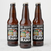 Llama Gift | Buschauffeur Mama Llama Bier Etiket (Flessen)
