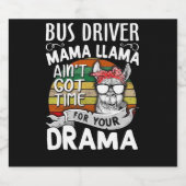 Llama Gift | Buschauffeur Mama Llama Bier Etiket (Enkel label)
