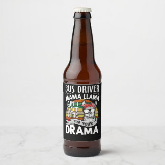 Llama Gift | Buschauffeur Mama Llama Bier Etiket