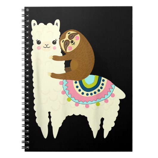 Llama Gift | Cute Llama & Sloth, Best Friends Notitieboek (Voorkant)