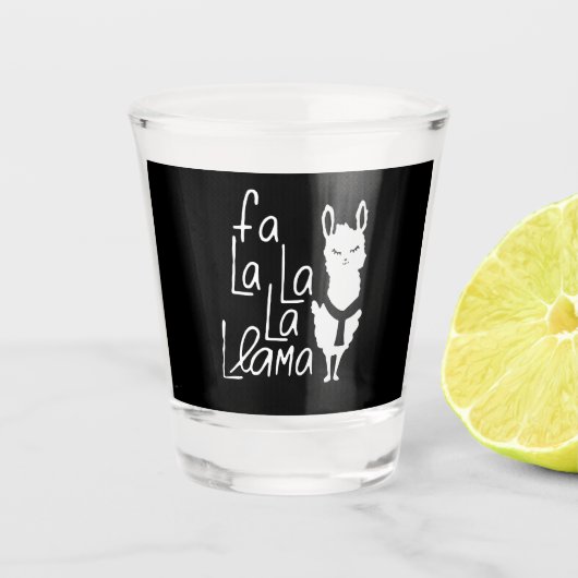 Llama Gift | Llama Funny Shot Glas (Voorkant)