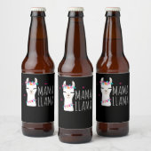 Llama Gift | Mama Llama Bier Etiket (Flessen)