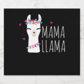 Llama Gift | Mama Llama Bier Etiket (Enkel label)