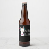 Llama Gift | Mama Llama Bier Etiket (Voorkant)