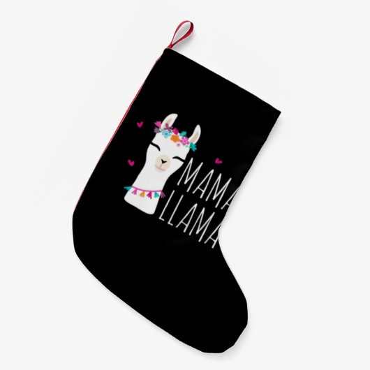 Llama Gift | Mama Llama Kleine Kerstsok (Voorkant (Hangend))