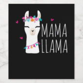 Llama Gift | Mama Llama Wijn Etiket (Enkel label)