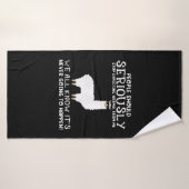 Llama Gift | Mensen moeten serieus Badhanddoek (Badhanddoek)